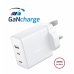Swissten GaN Зарядное устройство 2x USB-C / USB для UK socket 70W