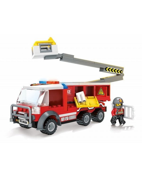 Blocki MyFireBrigade Пожарная машина с подъемником / KB0814 / Конструктор из 158 деталей / Возраст 6+
