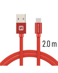 Swissten Textile Универсальный Quick Charge 3.1 USB-C USB Кабель данных 2м