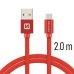 Swissten Textile Универсальный Quick Charge 3.1 USB-C USB Кабель данных 2м