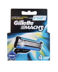 Gillette Mach3 Сменные Насадки Для Бритвы 4шт