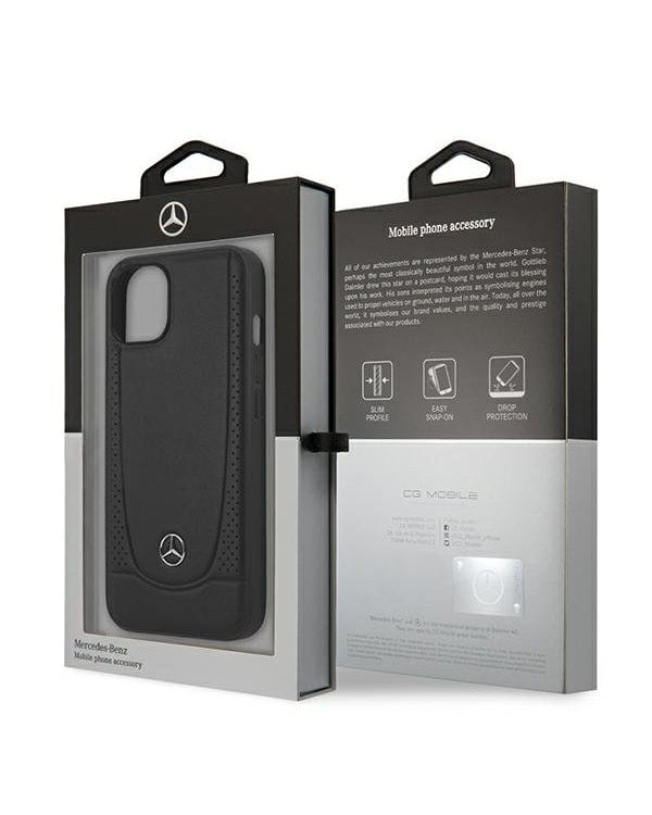 Mercedes Leather Urban Back Case Защитный Чехол для Apple iPhone 15 Plus