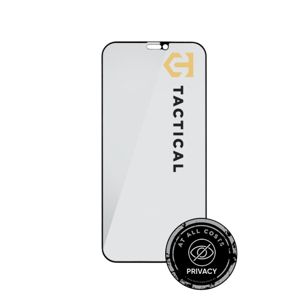 Tactical Glass Shield Privacy Stealth 5D Защитное стекло для Apple iPhone 12/12 Pro / чёрный