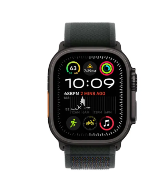 Дополнительное изображение книги «Apple Watch Ultra 2 Умные Часы GPS / Cellular / 49mm / Titanium case / Trail Band Black / M-L»