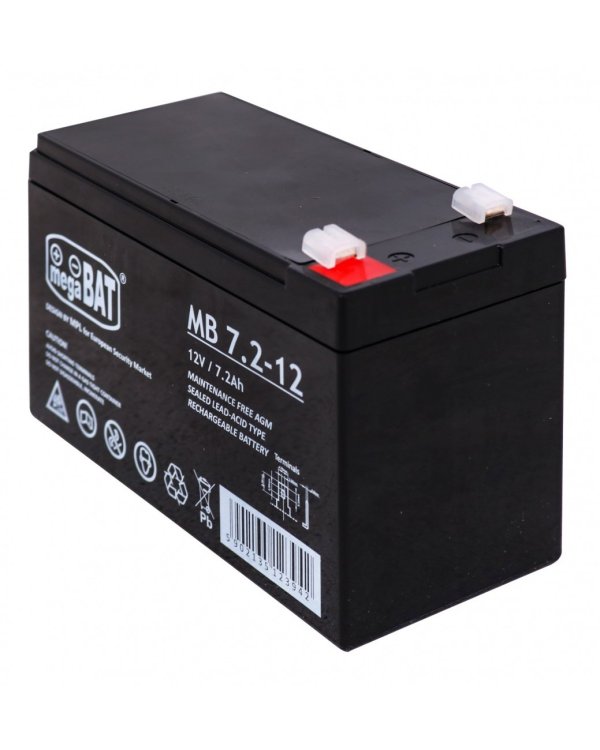 megaBAT MB 7.2-12 Аккумулятор 12V/7Ah / 151x95x65mm