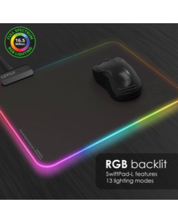 VERTUX SwiftPad-L Игровой коврик с RGB подсветкой