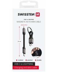 Swissten Magnetic Keychain USB-C - Lightning Кабель 9.7cm