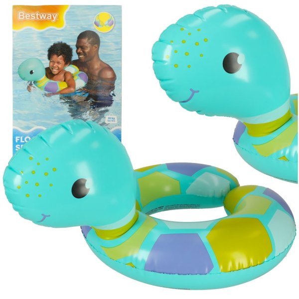 Обложка книги «BESTWAY 36405-2 Надувной круг для плавания Черепаха 3-6 лет»