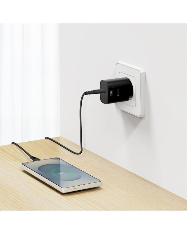 Дополнительное изображение книги «Swissten Edge Сетевое зарядное устройство USB-C GaN 20W»
