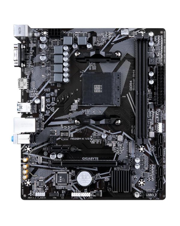 Gigabyte A520M K V2 Материнская плата Micro ATX / AMD AM4 / A520 / DDR4