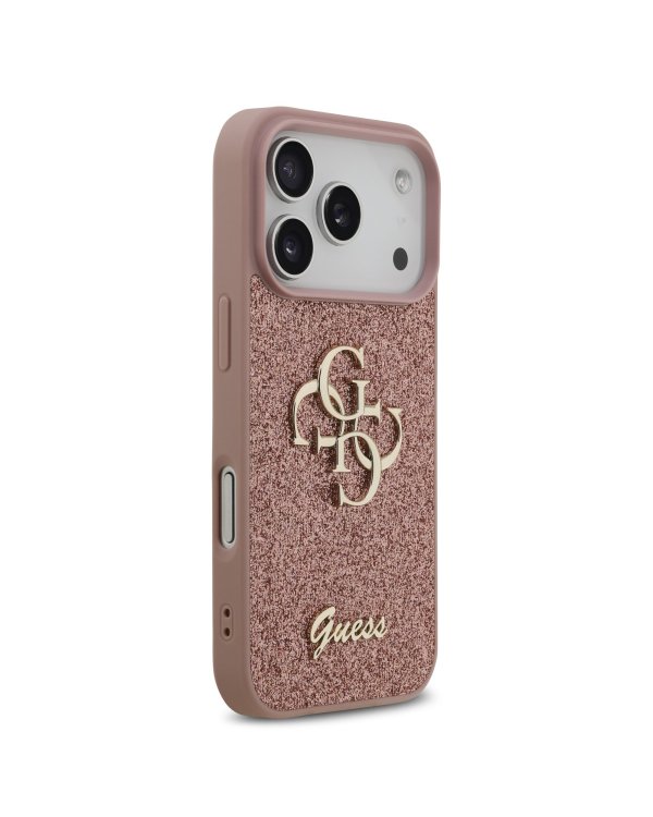 Дополнительное изображение книги «Guess PU Fixed Glitter 4G Metal Logo Case Чехол для Apple iPhone 17 Pro»