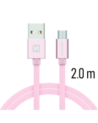 Swissten Textile Quick Charge Универсальный Micro USB Кабель данных 2.0m