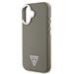 Guess PU Grained Triangle Logo MagSafe Case Защитный чехол для iPhone 16 / коричневый