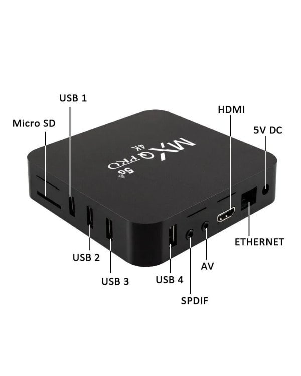 MXQ Pro 4K 5G TV Box 2GB / 16GB / Quad Core RK3228A / Android 12