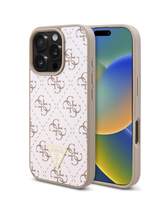 Guess New 4G Triangle Защитный Чехол для Apple iPhone 16 Pro Max
