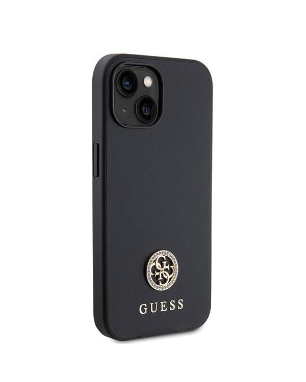 Guess Strass Metal Logo Back Case Защитный Чехол для Apple iPhone 15