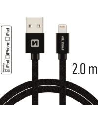 Swissten MFI Textile Fast Charge 3A Lightning Кабель Для Зарядки и Переноса Данных 2.0m