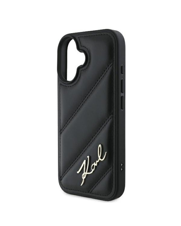 Karl Lagerfeld Quilted Signature Защитный Чехол для Apple iPhone 16 Plus