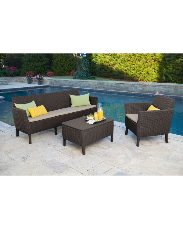 Keter Salemo 3 Seater Set Комплект садовой мебели