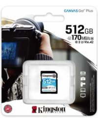 Kingston Canvas Go Plus SDXC 512GB Карта памяти