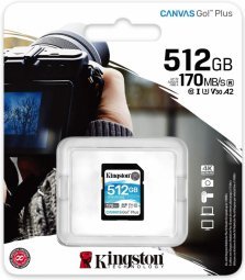 Kingston Canvas Go Plus SDXC 512GB Карта памяти