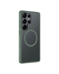 Tactical MagForce Hyperstealth Cover Защитный чехол для Samsung Galaxy S25 Ultra / лесной зелёный