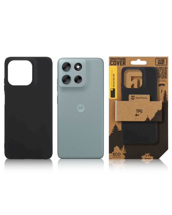Tactical TPU Cover Защитный чехол для Motorola Moto G56 / чёрный