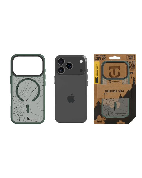 Tactical MagForce Hyperstealth Sika Cover Защитный чехол для iPhone 17 Pro / лесной зелёный