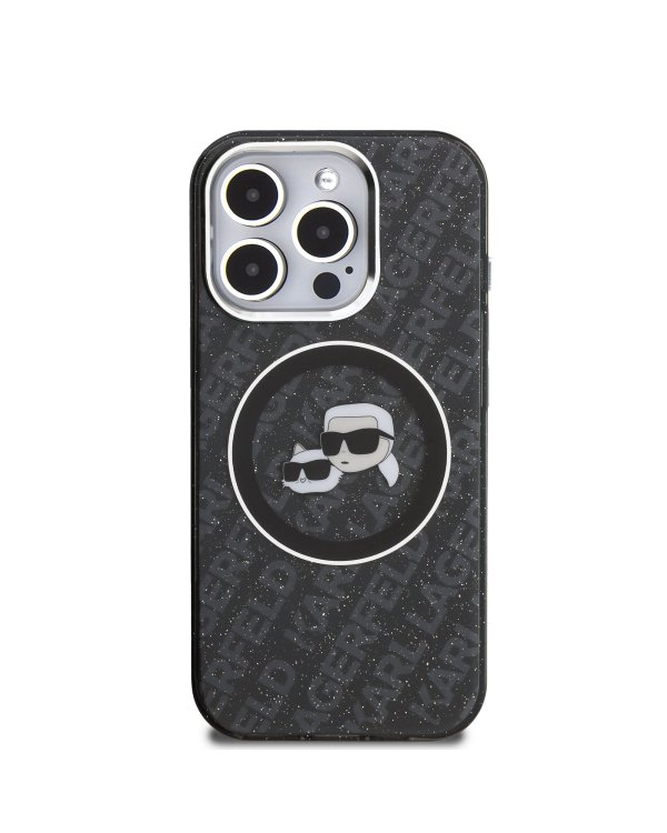 Karl Lagerfeld IML K&CH Heads Repeated Logo MagSafe Case Чехол для Apple iPhone 15 Pro Max