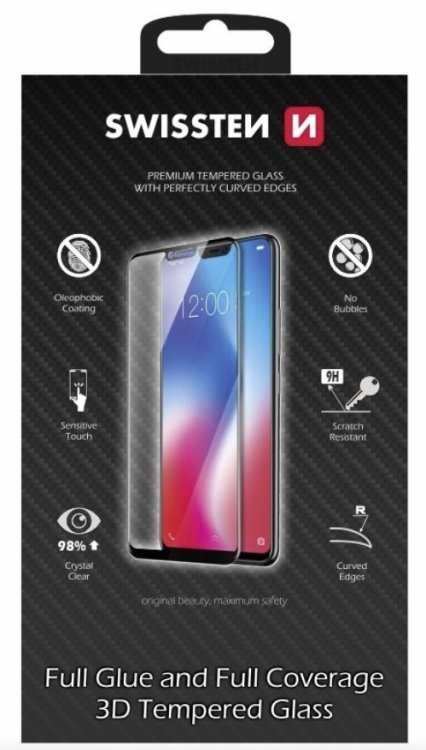 Обложка книги «Swissten Ultra Durable 3D Full Face Tempered Glass Защитное стекло Samsung G960 Galaxy S9 Black»