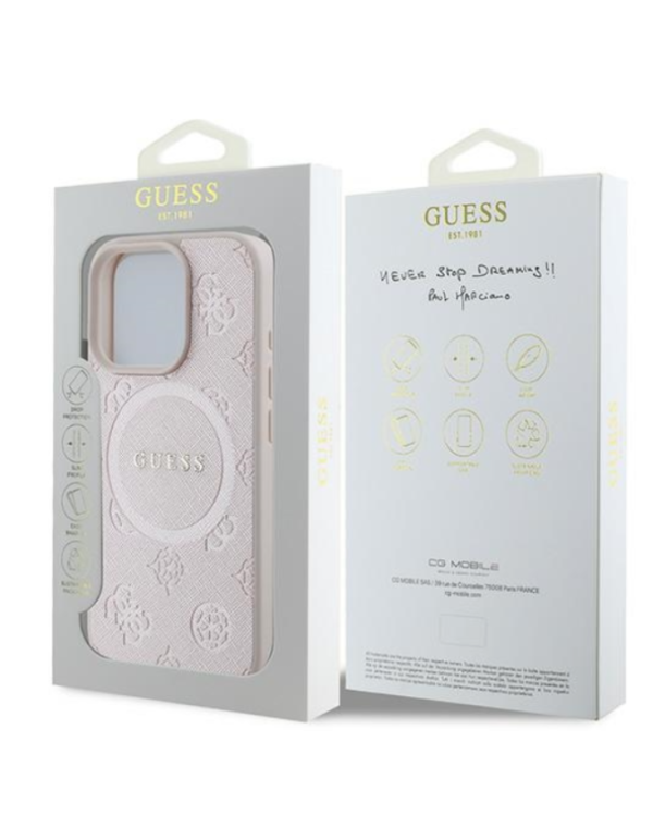 Guess GUHMP16LPSAPSMEP Чехол для Apple iPhone 16 Pro