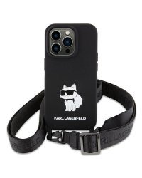 Karl Lagerfeld Crossbody Silicone Choupette Back Case Защитный Чехол для Apple iPhone 15