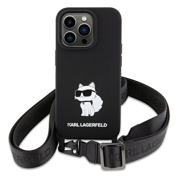Karl Lagerfeld Crossbody Silicone Choupette Back Case Защитный Чехол для Apple iPhone 15 Karl Lagerfeld Crossbody Silicone Choupette Back Case Защитный Чехол для Apple iPhone 15