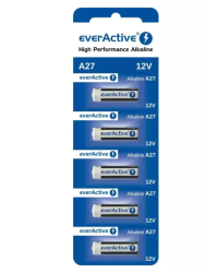 EverActive 27A5BL Батарейки 27A / 12V / 5шт.