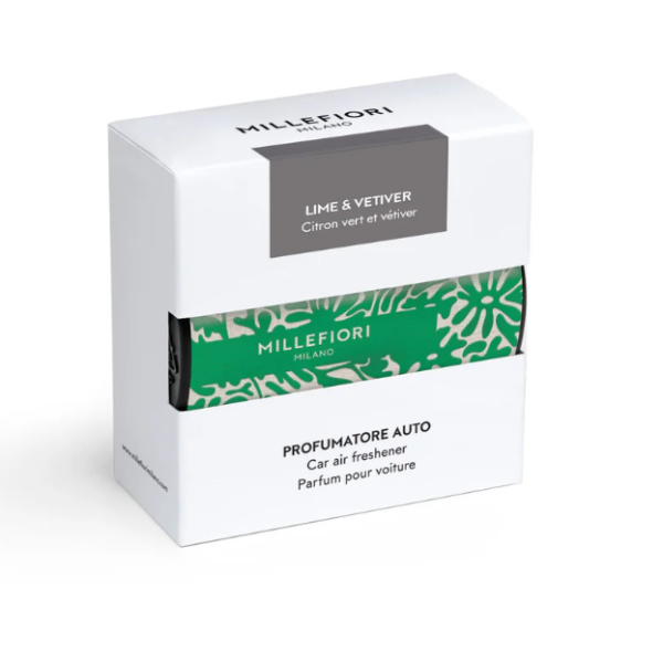 Millefiori Milano Icon Автомобильный освежитель воздуха Lime & Vetiver