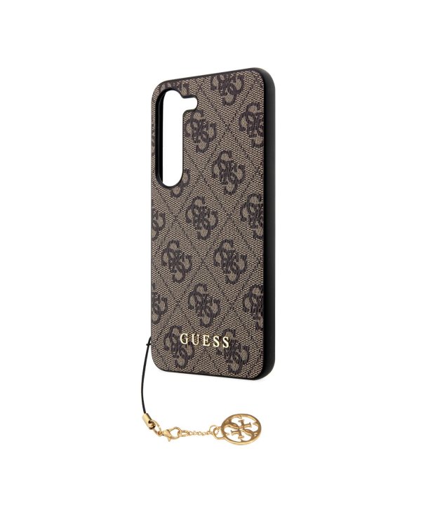 Guess 4G Charm Case Защитный чехол для Samsung Galaxy S23 / коричневый