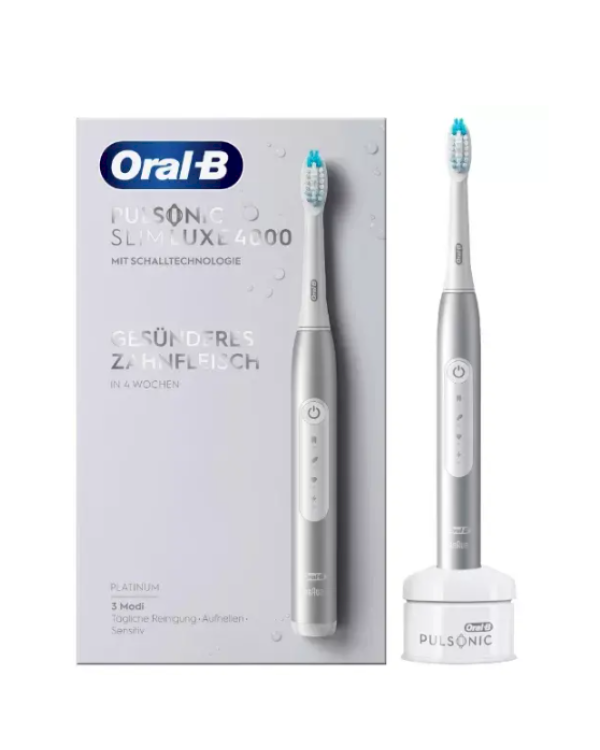 Oral-B Pulsonic Slim Luxe 4000 Звуковая электрическая зубная щётка silver