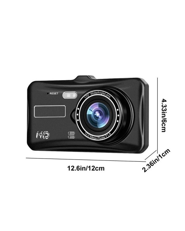 RoGer 2in1 DVR3 Автомобильный видеорегистратор и камера заднего вида / Full HD / 170' / G-Sensor / MicroSD / LCD 4''