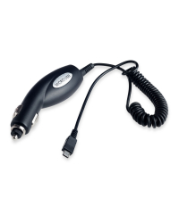 ATX Platinum Премиум Автомобильная зарядка 12 / 24V / 1A + Провод Micro USB Черная (Red Blister)