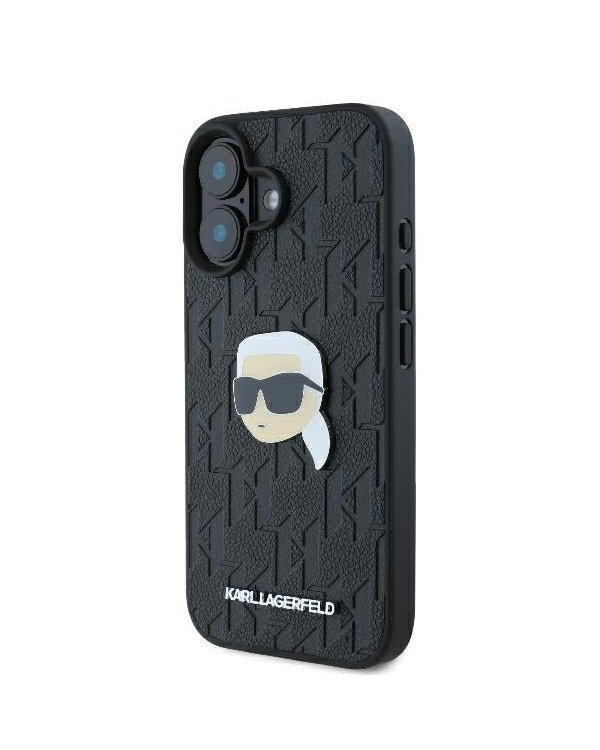Karl Lagerfeld Monogram Karl Head Pin Защитный Чехол для Apple iPhone 16