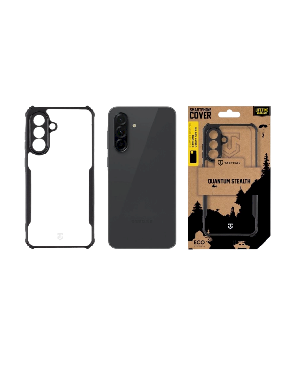 Tactical Quantum Stealth Cover Защитный чехол для Samsung Galaxy A36 5G / прозрачный/чёрный