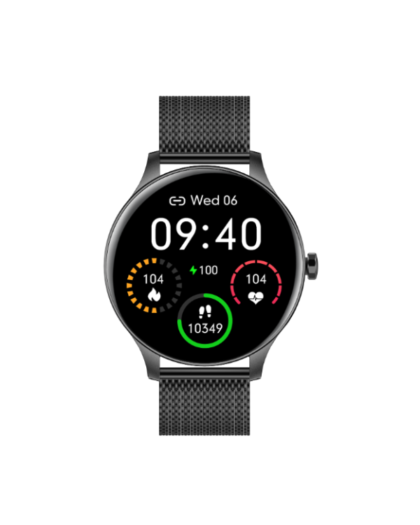 Дополнительное изображение книги «Garett Smartwatch Garett Classy black steel Умные часы IPS / Bluetooth / IP68»