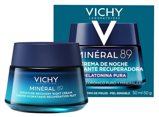 Vichy Minéral 89 Ночной увлажняющий восстанавливающий крем 50 ml