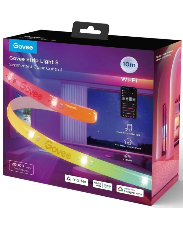 Govee H612C Светодиодная лента Wi-Fi / Bluetooth / RGBIC / 10m