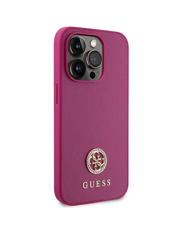 Guess Strass Metal Logo Back Case Защитный Чехол для Apple iPhone 15 Pro