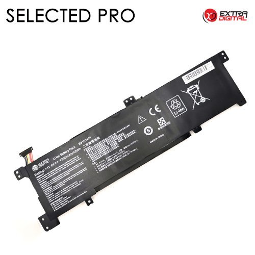 ExtraDigital B31N1424 Аккумуляторная батарея для портативного компьютера Asus B31N1424