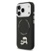 Karl Lagerfeld PU Karl and Choupette Heads Pins MagSafe Case Защитный чехол для iPhone 17 Pro Max / чёрный