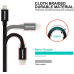 Swissten MFI Textile Fast Charge 3A Lightning Кабель Для Зарядки и Переноса Данных 2m