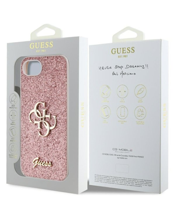 Дополнительное изображение книги «Guess PU Fixed Glitter 4G Metal Logo Case Чехол для Apple iPhone 16e»