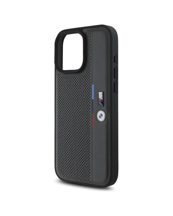 BMW M Perforated Tricolor Detail Line Защитный Чехол для Apple iPhone 16 Pro